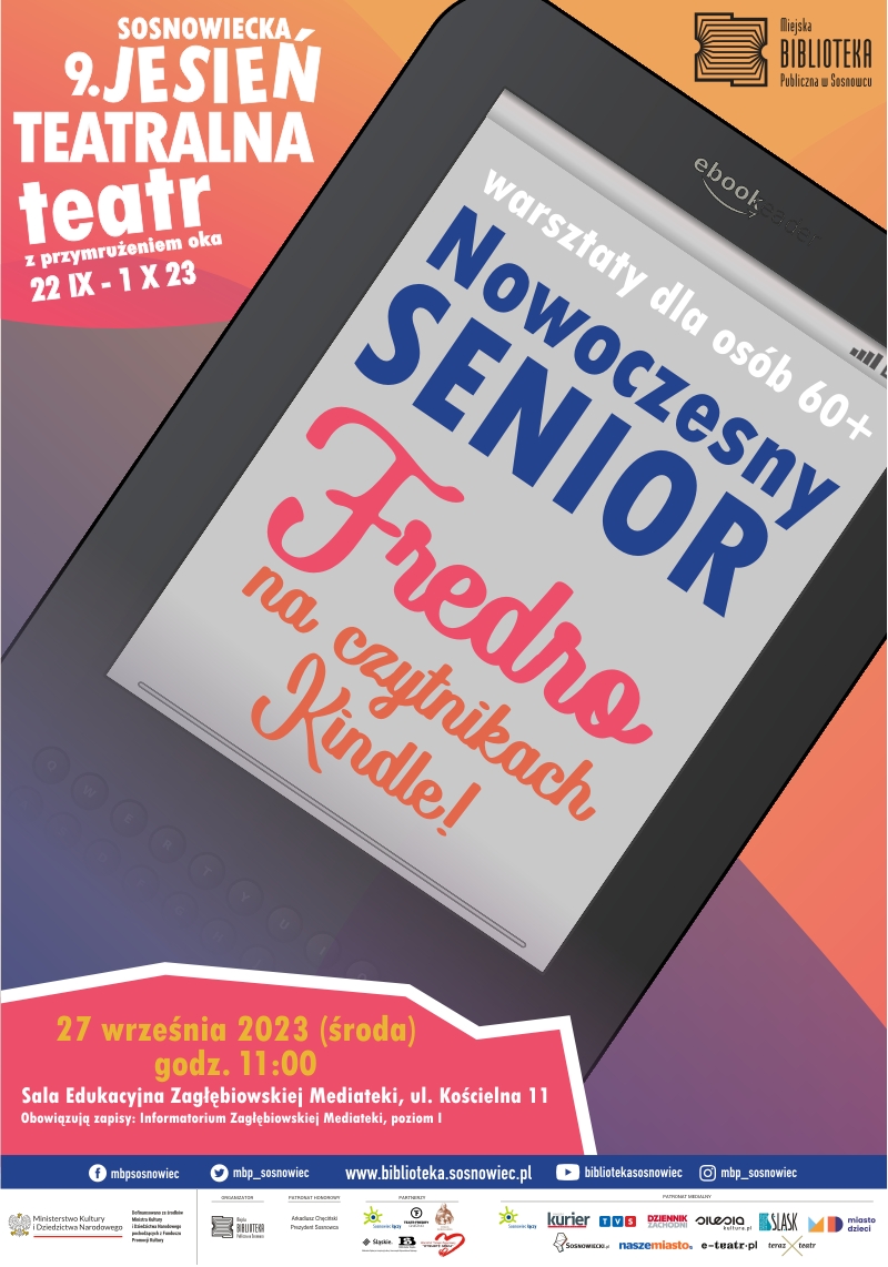 Nowoczesny senior - Fredro na czytnikach Kindle – zajęcia dla seniorów dotyczące korzystania z nowoczesnych technologii [27.09.2023]