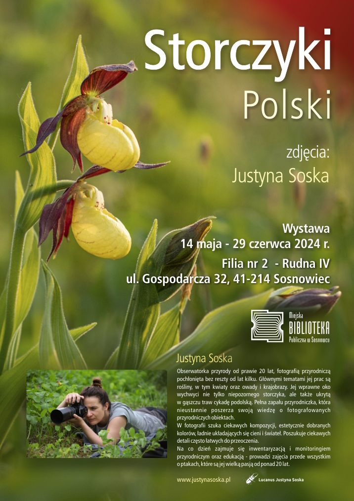 Justyna Soska – wystawa fotografii „Storczyki Polski” [14.05-29.06.2024]